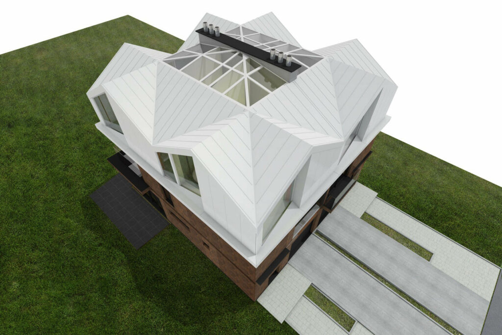 Tiramisu projekt - Zespół budynków w zabudowie bliźniaczej - architekt Łukasz Pióro